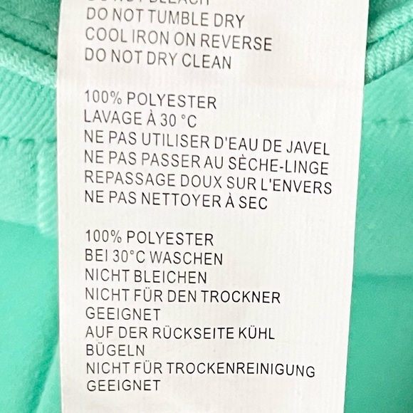 NastyGal Pleated Wide Leg High-Waist Utility Trousers Sea Mint Green NWOT Sz 4 - Picture 12 of 13